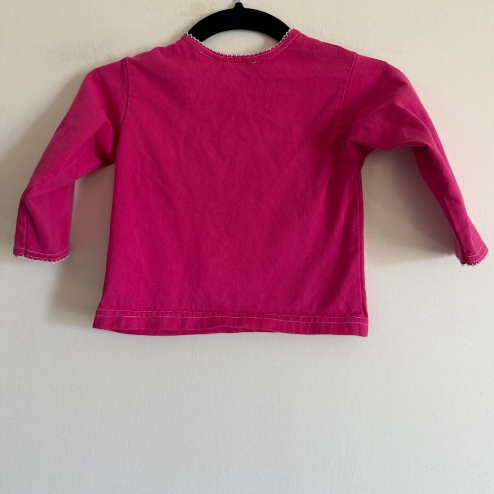Vintage Baby Mickey & Co Mickey Mouse Minnie Mouse Pink Long Sleeve Top size 18M - Picture 4 of 5